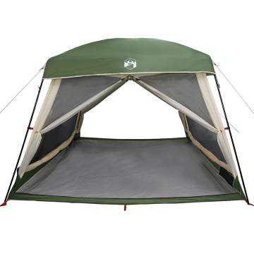 Family Tent Cabin for 6 Persons - Waterproof Green Tent