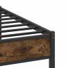 Smoked Oak Bed Frame 160x200 cm - Engineered Wood