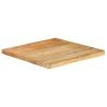 Live Edge Solid Wood Mango Table Top - 40x40 cm | Hipo Market