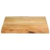 Live Edge Solid Wood Mango Table Top - 40x40 cm | Hipo Market