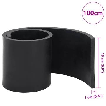 Rubber Edge for Snow Plow Black - 100x15x1 cm | HipoMarket