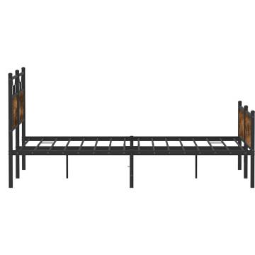 Smoked Oak Bed Frame 140x200 cm | Stylish & Durable Design