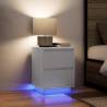  Bedside Cabinets with LED Lights 2 pcs White 38x34x50 cm Colour white Size 38 x 34 x 50 cm Quantity in Package 2 