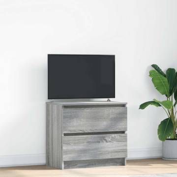 TV Cabinet Grey Sonoma - Durable 60x35x54 cm Engineered Wood