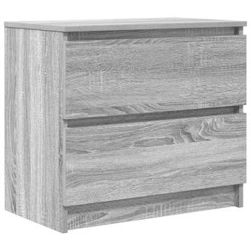 TV Cabinet Grey Sonoma - Durable 60x35x54 cm Engineered Wood