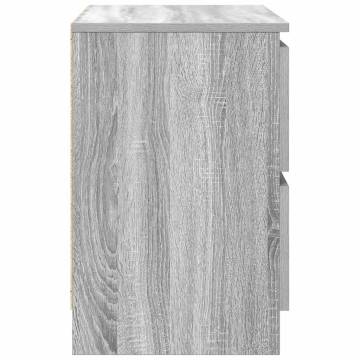 TV Cabinet Grey Sonoma - Durable 60x35x54 cm Engineered Wood