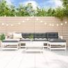 7 Piece Garden Lounge Set - White Solid Wood Pine | Hipomarket