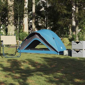 Camping Tent 1-Person Blue Waterproof - HipoMarket UK