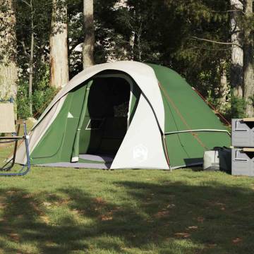 Family Tent Cabin 6-Person Green Waterproof | HipoMarket