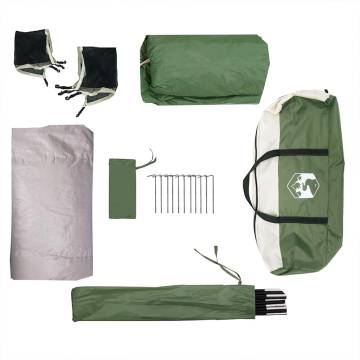 Family Tent Cabin 6-Person Green Waterproof | HipoMarket