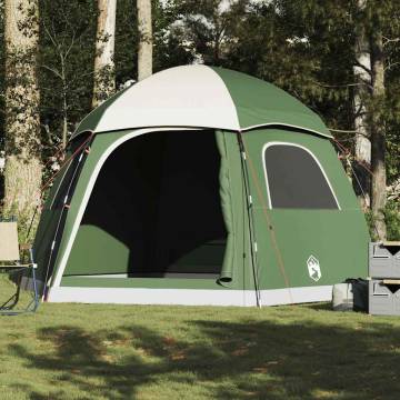 Family Tent Igloo 6-Person Green Waterproof - Hipomarket UK