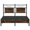 Smoked Oak Bed Frame 120x200 cm - Durable & Stylish Design