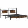 Stylish Smoked Oak Bed Frame - 183x213 cm | HipoMarket