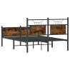 Smoked Oak Bed Frame 120x200 cm - Durable & Stylish Design