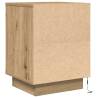 Stylish Bedside Cabinets with LED Lights - Artisan Oak (2 pcs)