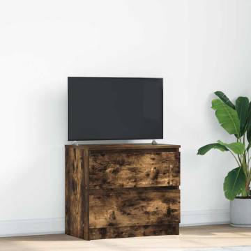 Stylish Smoked Oak TV Cabinet - 60x35x54 cm | HipoMarket