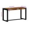 Multicolour Solid Wood Bench - 80x35x45 cm | Hipo Market