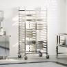 Tray Trolley with 32 GN Containers - Durable Stainless Steel