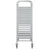 Tray Trolley with 32 GN Containers - Durable Stainless Steel