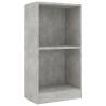 Compact Concrete Grey Bookshelf - 40x24x75 cm | HipoMarket