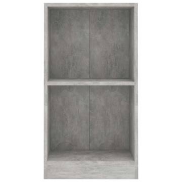 Compact Concrete Grey Bookshelf - 40x24x75 cm | HipoMarket