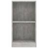 Compact Concrete Grey Bookshelf - 40x24x75 cm | HipoMarket