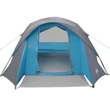 Family Tent Cabin 6-Person Blue Waterproof - HipoMarket