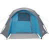 Family Tent Cabin 6-Person Blue Waterproof - HipoMarket