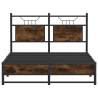 Smoked Oak Bed Frame 120x190 cm - Small Double, Durable Design