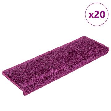 Violet Stair Mats 20 pcs | Non-Slip & Washable - Hipomarket