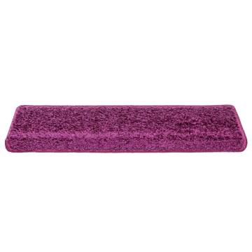 Violet Stair Mats 20 pcs | Non-Slip & Washable - Hipomarket