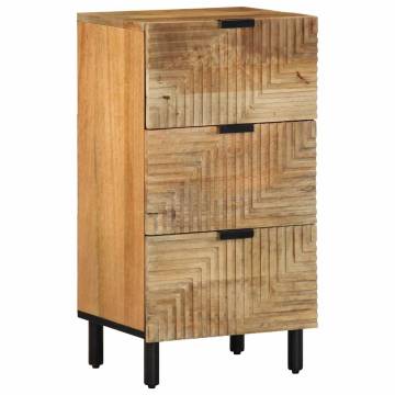 Brown Solid Wood Sideboard - 40x33x75 cm | HipoMarket