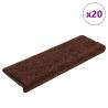  Stair Mats 20 pcs 65x21x4 cm Brown Colour brown Size 65 x 21 x 4 cm Quantity in Package 20 