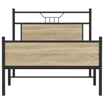 Sonoma Oak Bed Frame Without Mattress | 107x203 cm | HipoMarket