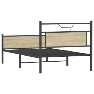 Sonoma Oak Bed Frame Without Mattress | 107x203 cm | HipoMarket