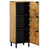 Highboard Brown - 40x33x110 cm Solid Wood Mango | HipoMarket