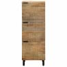 Highboard Brown - 40x33x110 cm Solid Wood Mango | HipoMarket