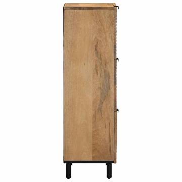 Highboard Brown - 40x33x110 cm Solid Wood Mango | HipoMarket