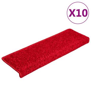 Stair Mats 20 pcs Red - Non-Slip & Stylish | Hipo Market