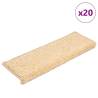  Stair Mats 20 pcs 65x21x4 cm Cream Colour cream Size 65 x 21 x 4 cm Quantity in Package 20 