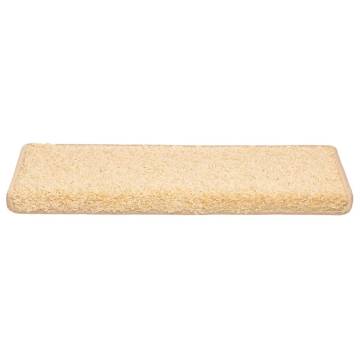 Buy Cream Stair Mats - 20 Pcs, Non-Slip & Washable