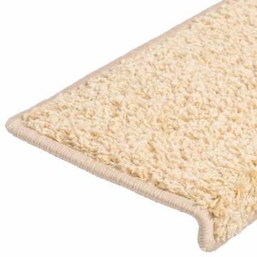 Buy Cream Stair Mats - 20 Pcs, Non-Slip & Washable