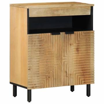 Brown Mango Wood Sideboard 60x33x75 cm - Stylish Storage