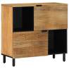 Stylish Brown Mango Wood Sideboard - 80x33x75 cm