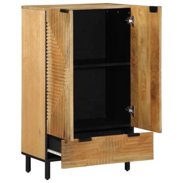 Highboard Brown 60x33x100 cm - Solid Wood Mango Storage