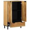 Highboard Brown 60x33x100 cm - Solid Wood Mango Storage