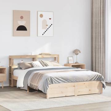 Bed Frame with Headboard 140x200 cm - Stylish & Sturdy