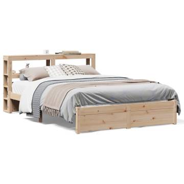 Bed Frame with Headboard 140x200 cm - Stylish & Sturdy