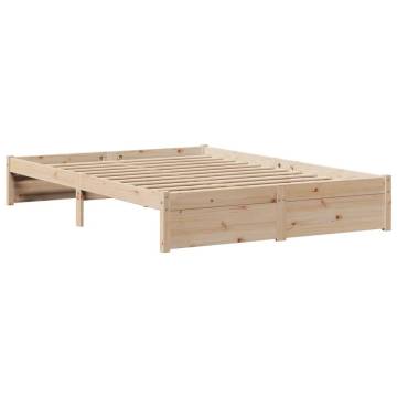 Bed Frame with Headboard 140x200 cm - Stylish & Sturdy