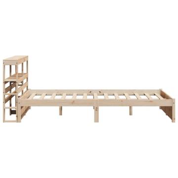 Bed Frame with Headboard 140x200 cm - Stylish & Sturdy